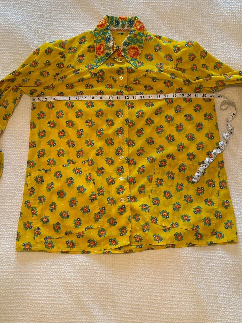 Vintage Oscar de la Renta II | 2-Pc Set | Floral Blouse Skirt | 14